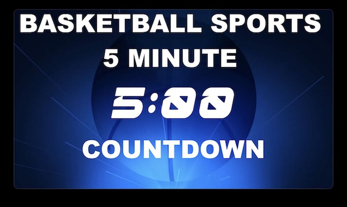 Basketball Sports 5 Minute Countdown image number null